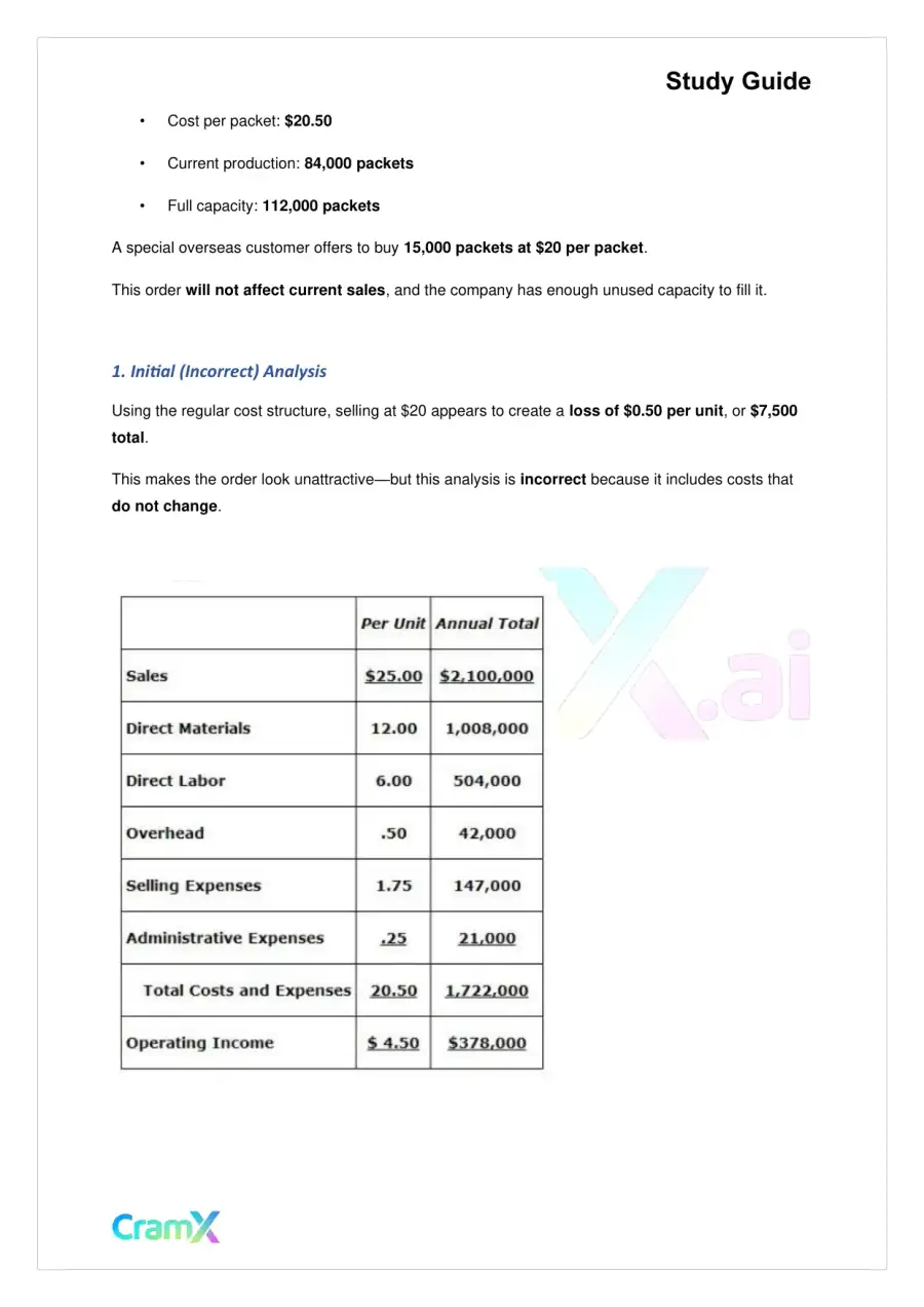 Accounting Principles II – Incremental Analysis, page 5