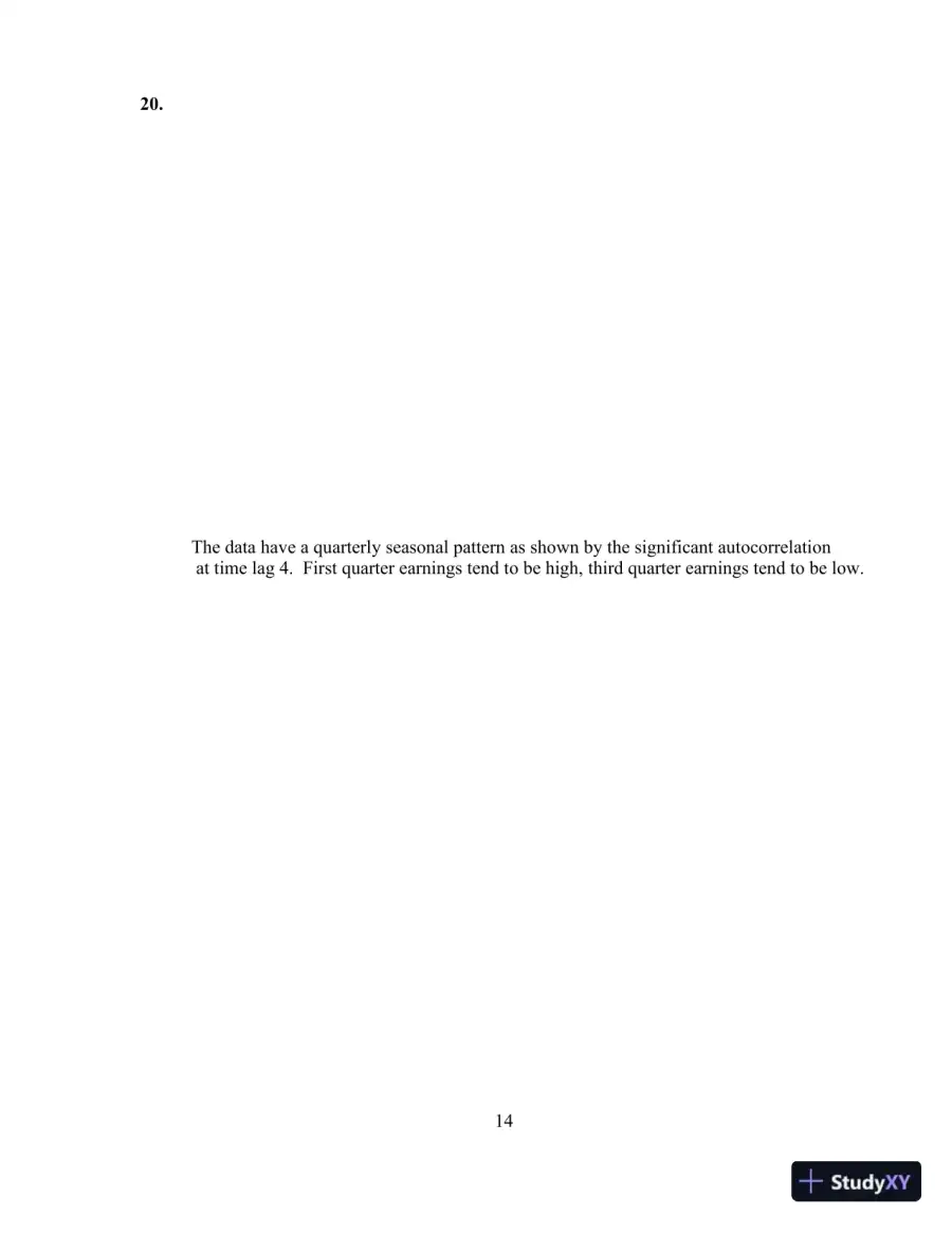 Solution Manual for Business Forecasting, 9th Edition, page 19