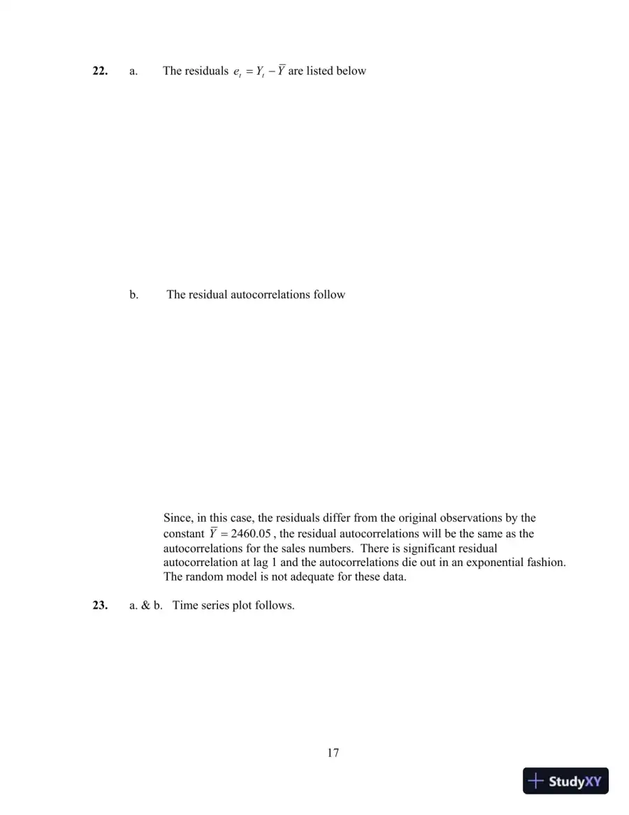 Solution Manual for Business Forecasting, 9th Edition, page 22
