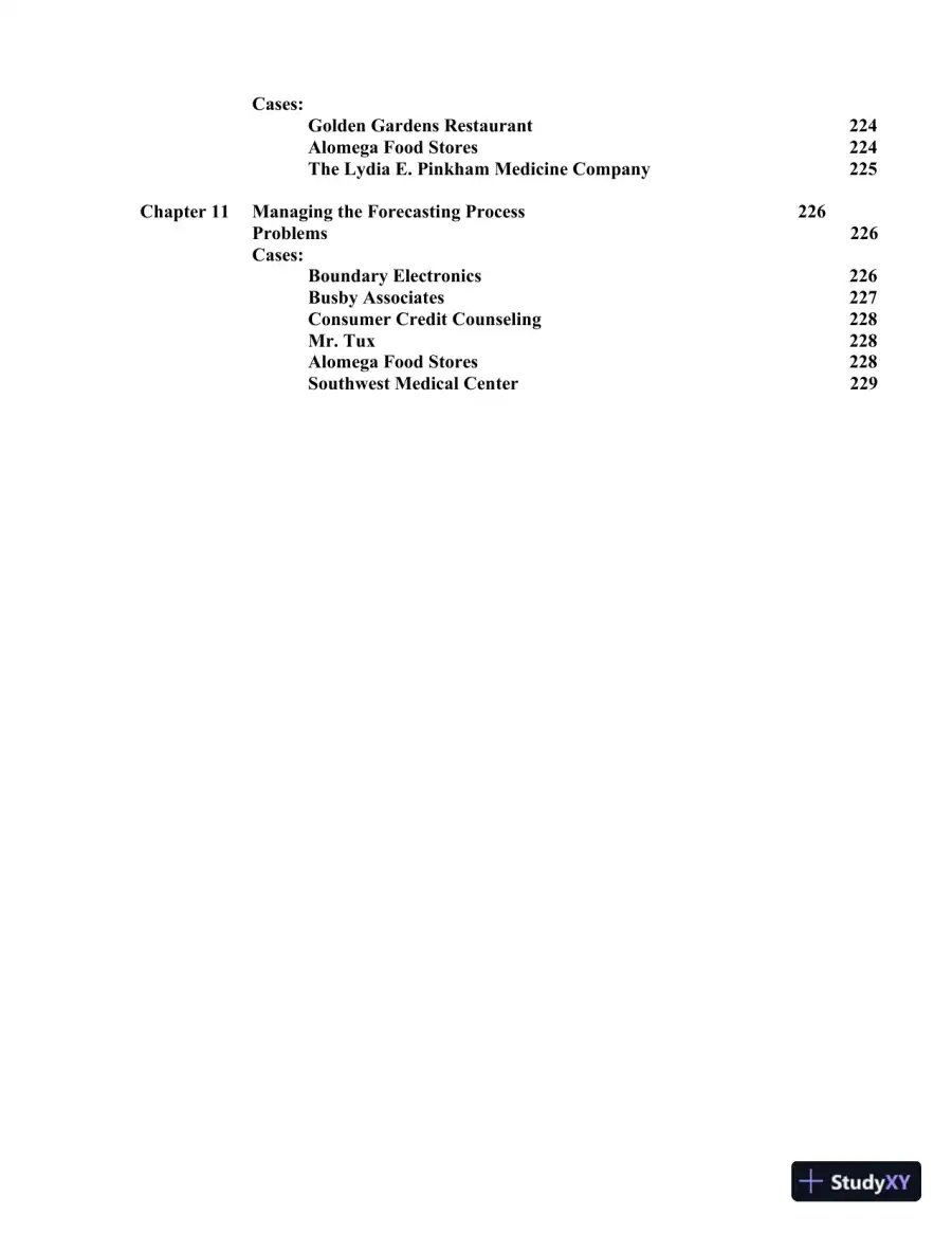 Solution Manual for Business Forecasting, 9th Edition, page 4