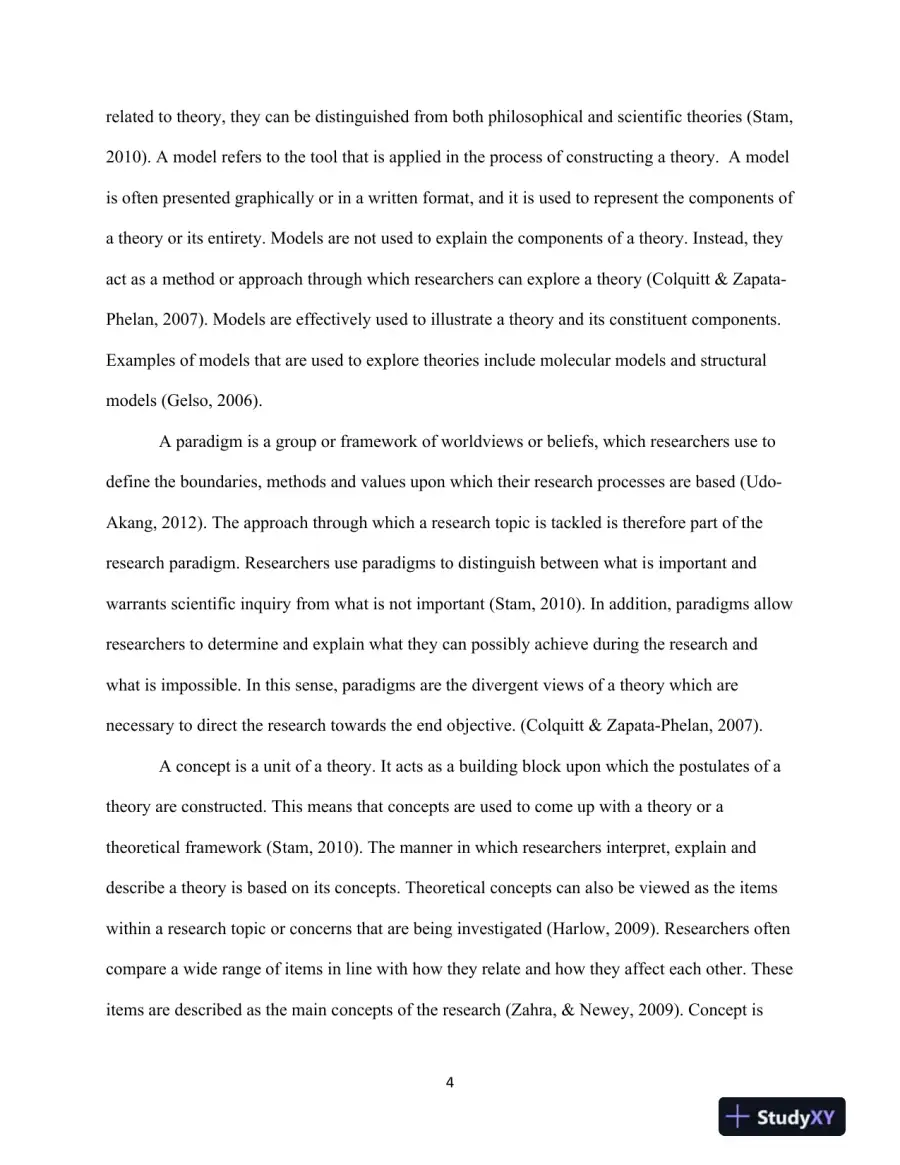 The Role of Theory in Research: Perspectives, Applications, and Interdependence, page 5