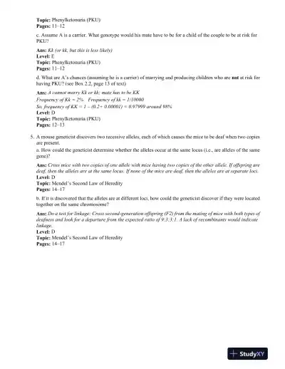 Behavioral Genetics Sixth Edition Test Bank - Page 12 preview image