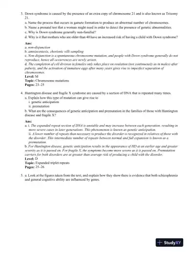 Behavioral Genetics Sixth Edition Test Bank - Page 15 preview image