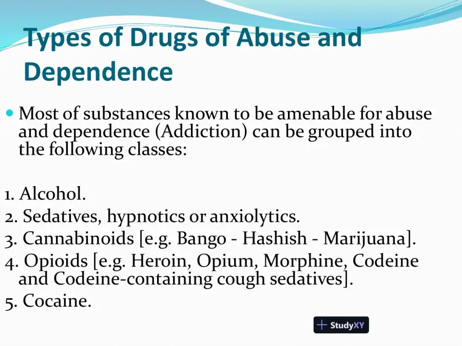 Substance Abuse And Dependence, page 12