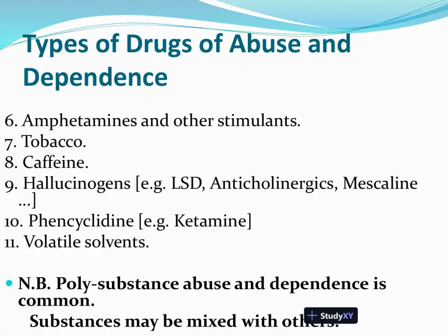 Substance Abuse And Dependence, page 13