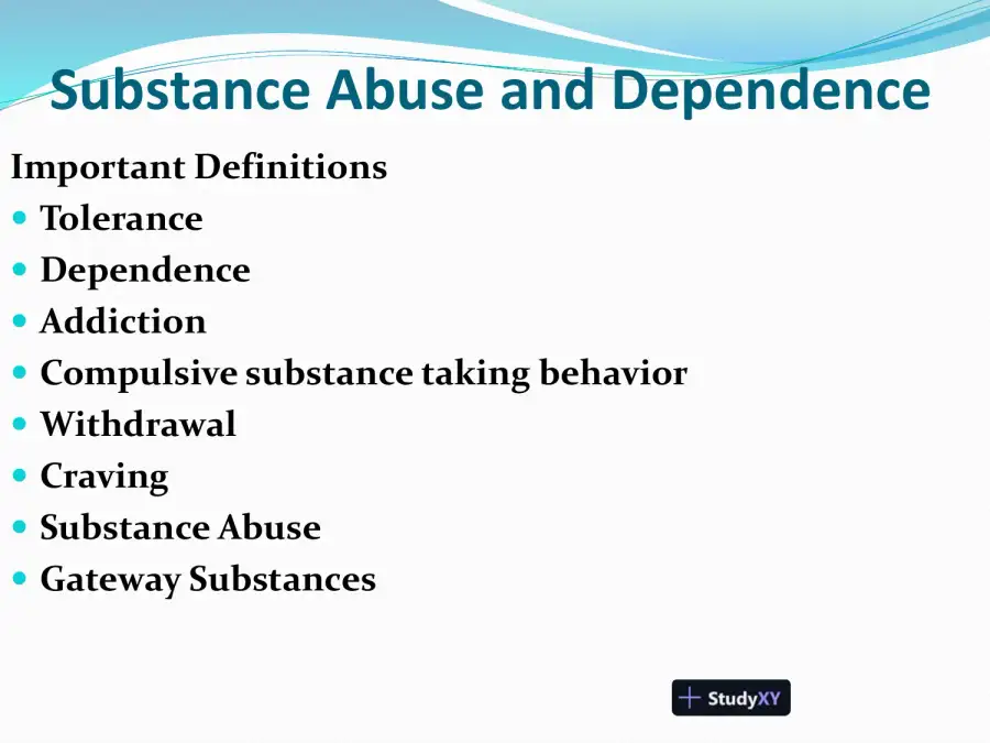 Substance Abuse And Dependence, page 3