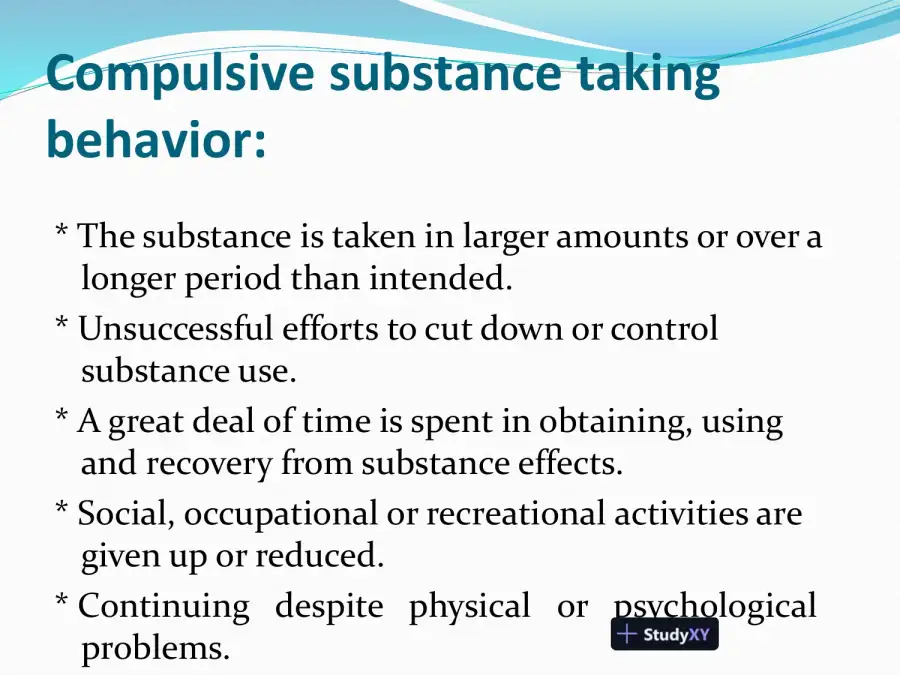 Substance Abuse And Dependence, page 7