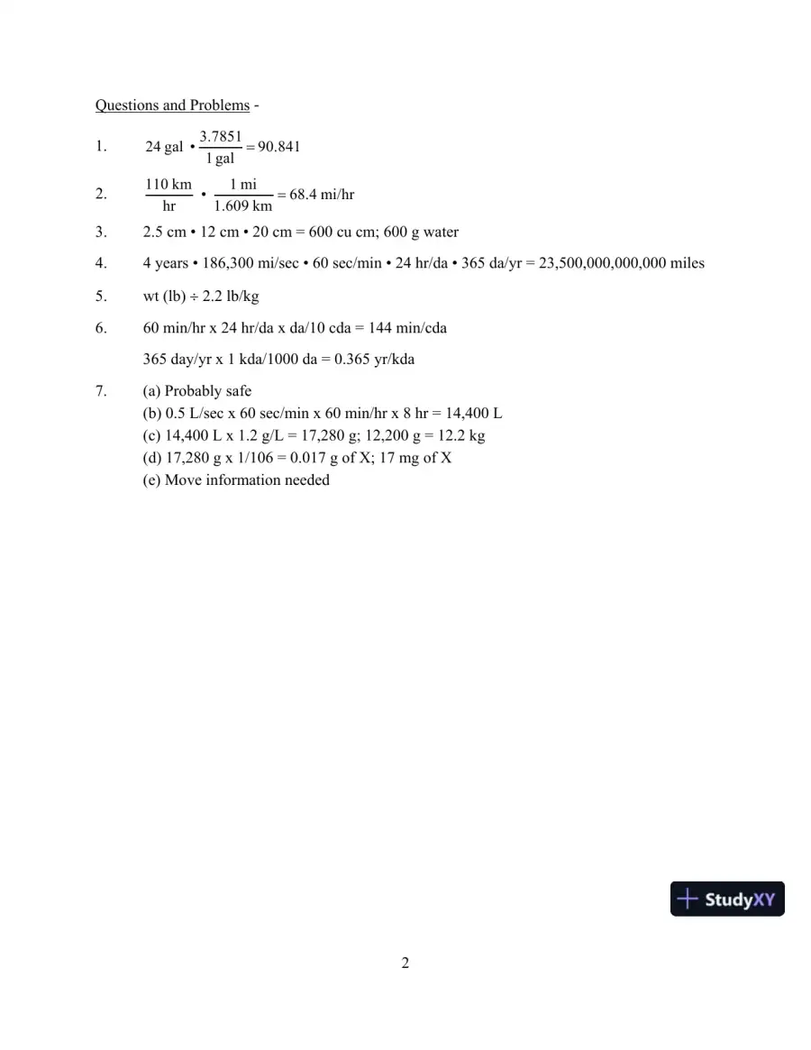Chemistry And Life In The Laboratory: Experiments, 6th Edition Solution Manual, page 3