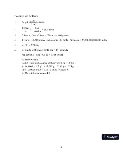 Chemistry And Life In The Laboratory: Experiments, 6th Edition Solution Manual - Page 3 preview image