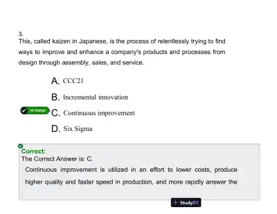 Strategic Management and Leadership: Evaluation, Continuous Improvement, and Organizational Culture - Page 5 preview image