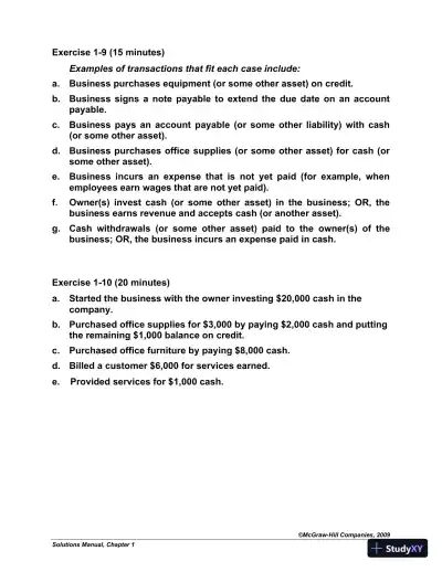 Solution Manual For Fundamental Accounting Principles with Best Buy Annual Report, 19th Edition - Page 14 preview image