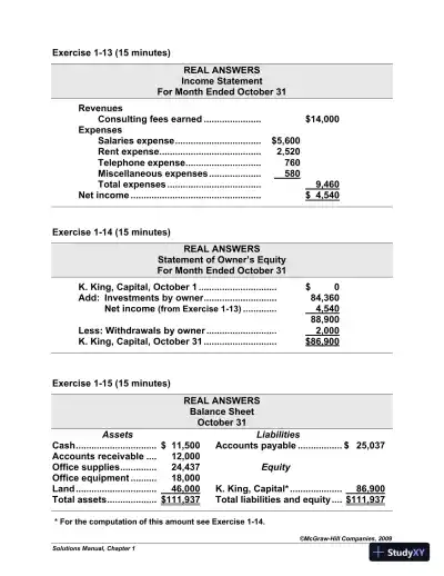 Solution Manual For Fundamental Accounting Principles with Best Buy Annual Report, 19th Edition - Page 16 preview image