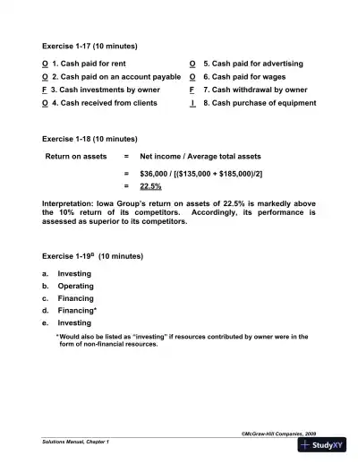 Solution Manual For Fundamental Accounting Principles with Best Buy Annual Report, 19th Edition - Page 18 preview image