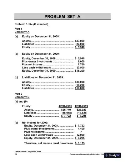 Solution Manual For Fundamental Accounting Principles with Best Buy Annual Report, 19th Edition - Page 19 preview image