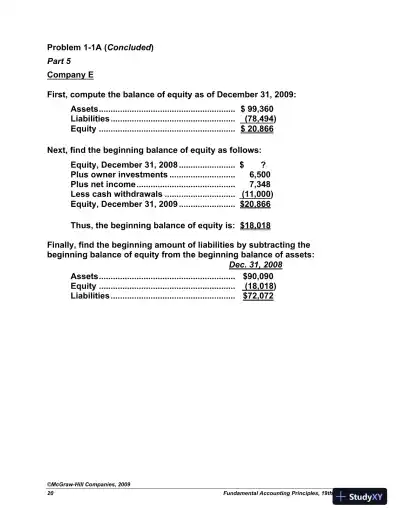 Solution Manual For Fundamental Accounting Principles with Best Buy Annual Report, 19th Edition - Page 21 preview image