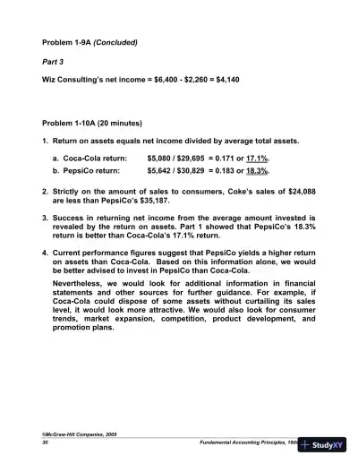 Solution Manual For Fundamental Accounting Principles with Best Buy Annual Report, 19th Edition - Page 31 preview image