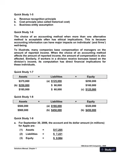 Solution Manual For Fundamental Accounting Principles with Best Buy Annual Report, 19th Edition - Page 8 preview image