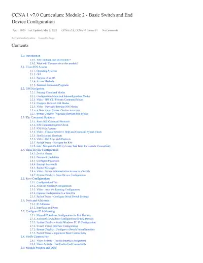 CCNA 1 v7 - Page 1 preview image