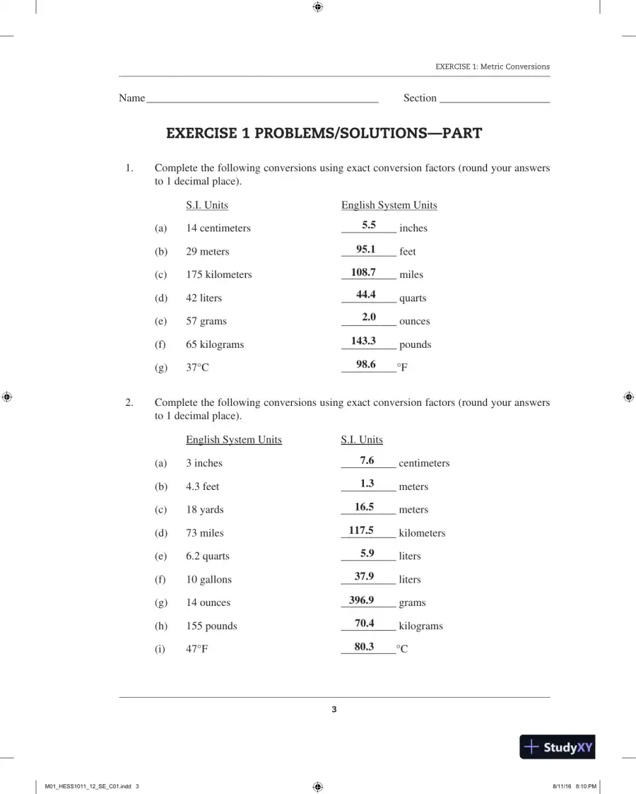 Solution Manual for Physical Geography Laboratory Manual, 12th Edition, page 11