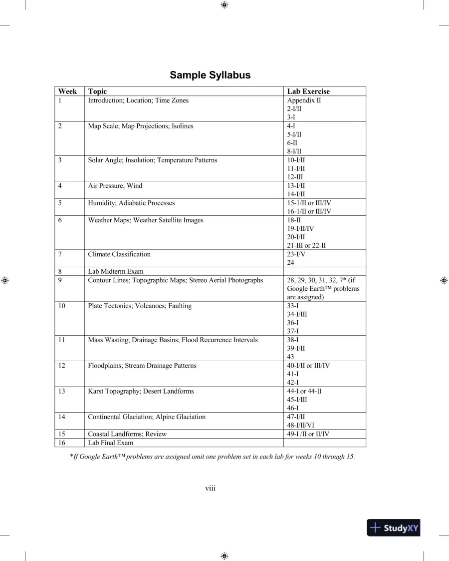 Solution Manual for Physical Geography Laboratory Manual, 12th Edition, page 8
