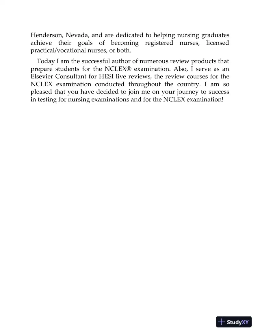 Saunders 2020-2021 Strategies for Test Success: Passing Nursing School and the NCLEX Exam (2019), page 21