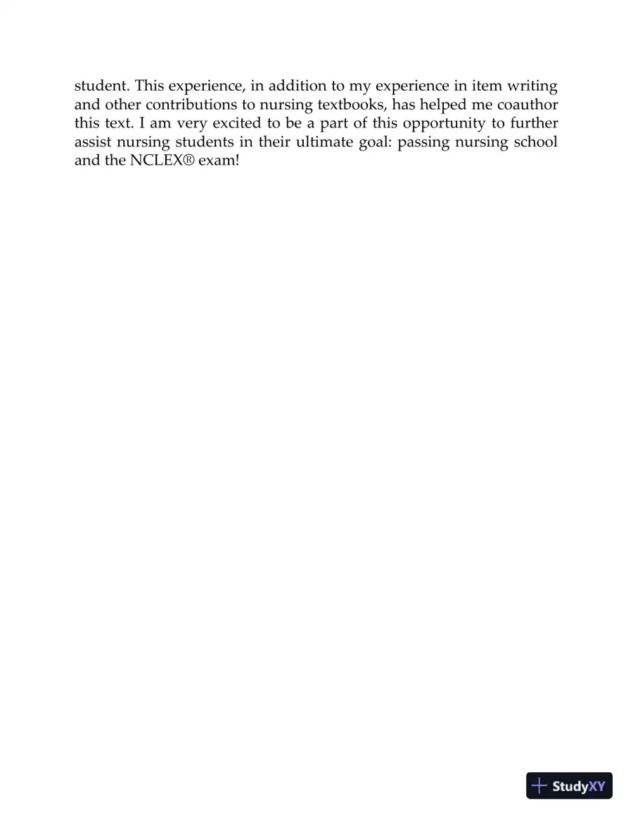 Saunders 2020-2021 Strategies for Test Success: Passing Nursing School and the NCLEX Exam (2019), page 23