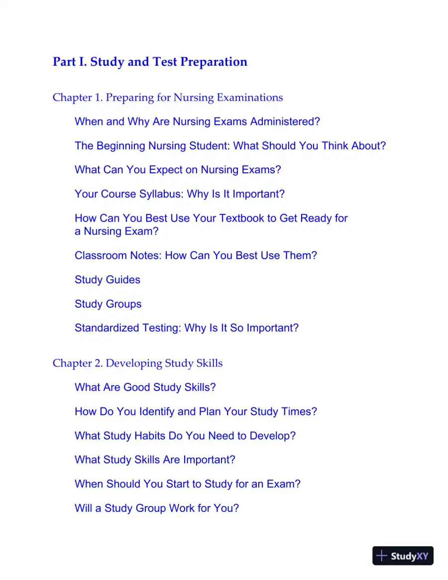 Saunders 2020-2021 Strategies for Test Success: Passing Nursing School and the NCLEX Exam (2019), page 6