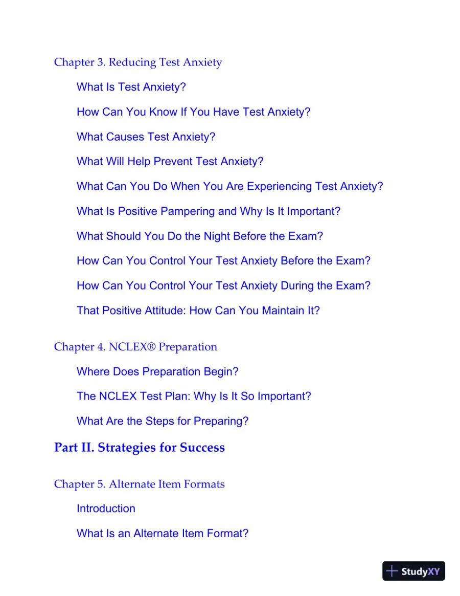 Saunders 2020-2021 Strategies for Test Success: Passing Nursing School and the NCLEX Exam (2019), page 7