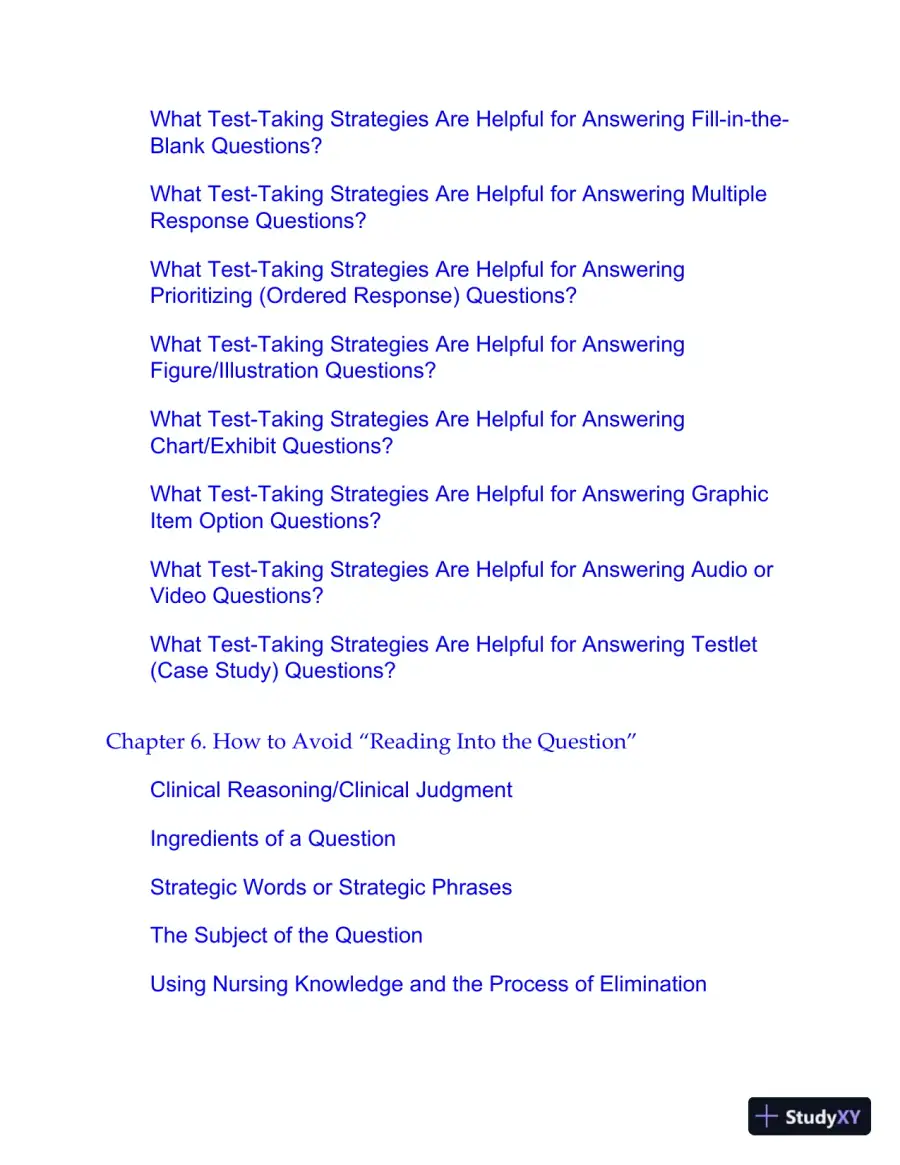 Saunders 2020-2021 Strategies for Test Success: Passing Nursing School and the NCLEX Exam (2019), page 8