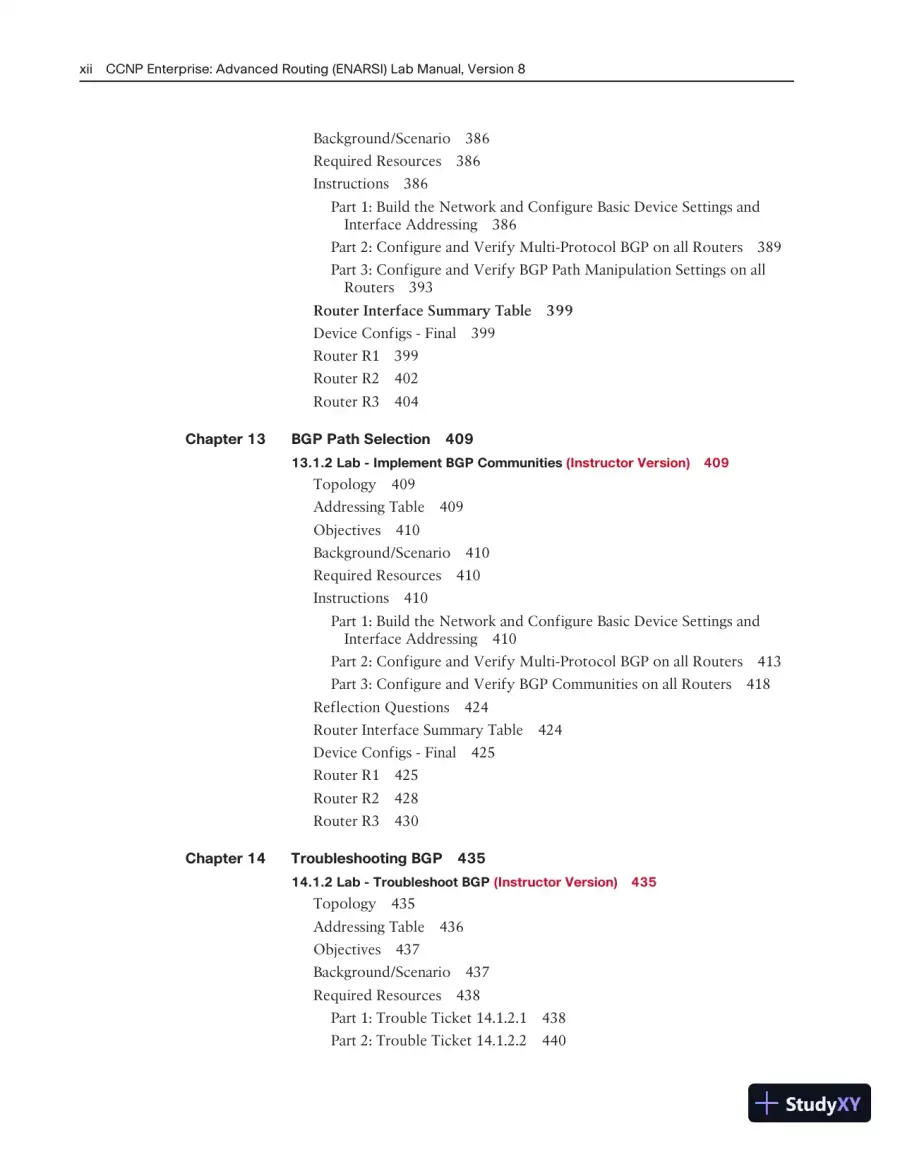 Lecture Notes for CCNP Enterprise: Advanced Routing (ENARSI) v8 Lab Manual, page 10