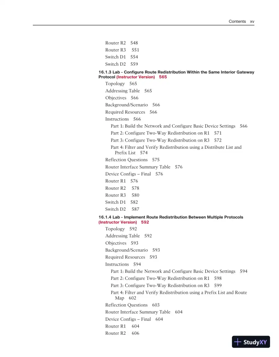 Lecture Notes for CCNP Enterprise: Advanced Routing (ENARSI) v8 Lab Manual, page 13