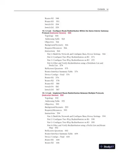 Lecture Notes for CCNP Enterprise: Advanced Routing (ENARSI) v8 Lab Manual - Page 13 preview image
