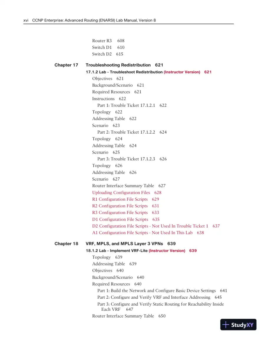 Lecture Notes for CCNP Enterprise: Advanced Routing (ENARSI) v8 Lab Manual, page 14