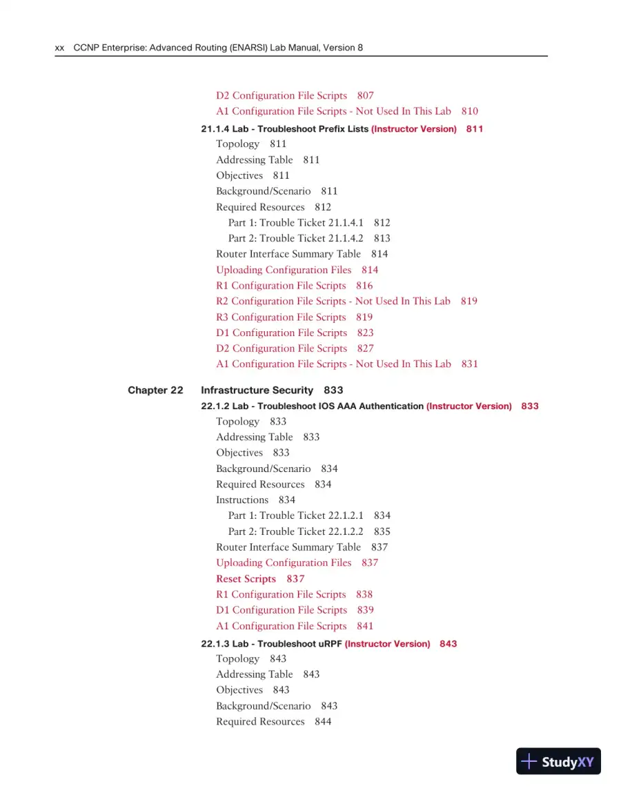 Lecture Notes for CCNP Enterprise: Advanced Routing (ENARSI) v8 Lab Manual, page 18