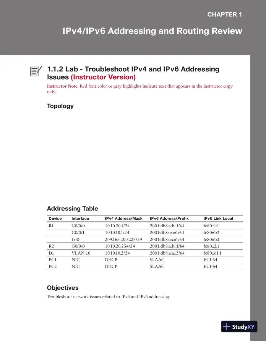 Lecture Notes for CCNP Enterprise: Advanced Routing (ENARSI) v8 Lab Manual, page 23