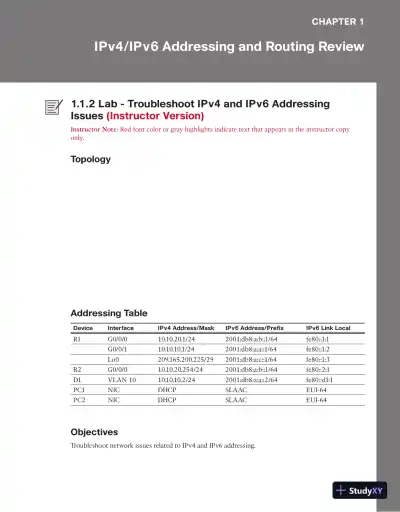 Lecture Notes for CCNP Enterprise: Advanced Routing (ENARSI) v8 Lab Manual - Page 23 preview image