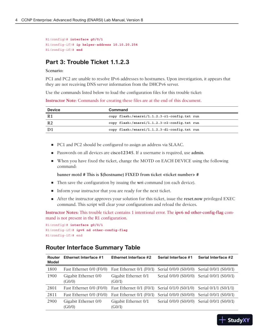 Lecture Notes for CCNP Enterprise: Advanced Routing (ENARSI) v8 Lab Manual, page 26