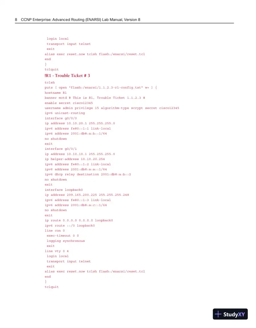 Lecture Notes for CCNP Enterprise: Advanced Routing (ENARSI) v8 Lab Manual, page 30