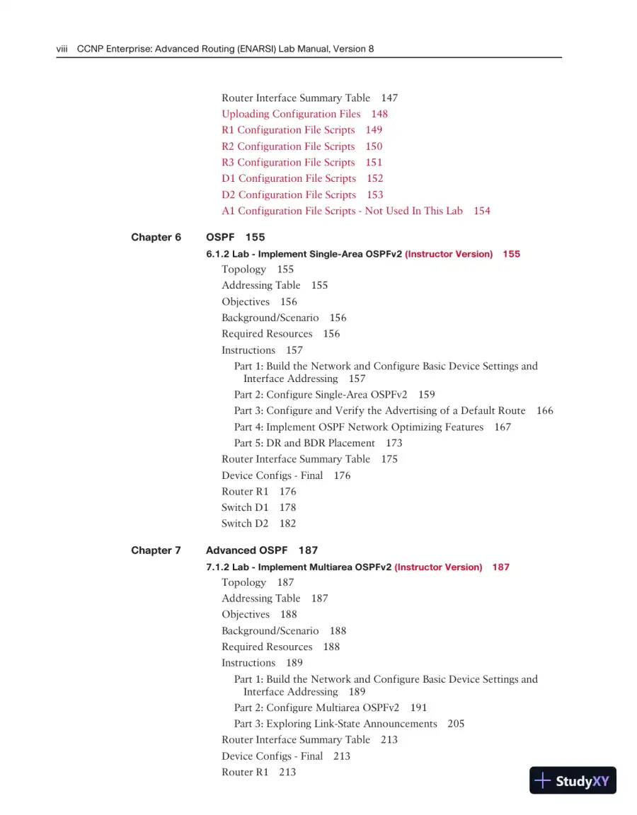 Lecture Notes for CCNP Enterprise: Advanced Routing (ENARSI) v8 Lab Manual, page 6