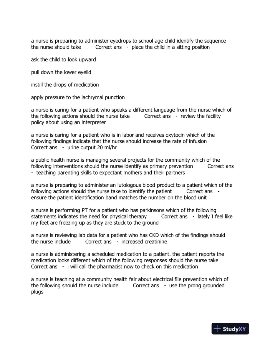 2019-2023 ATI RN Psychology Comprehensive Predictor Exam With Answers (150 Solved Questions), page 5