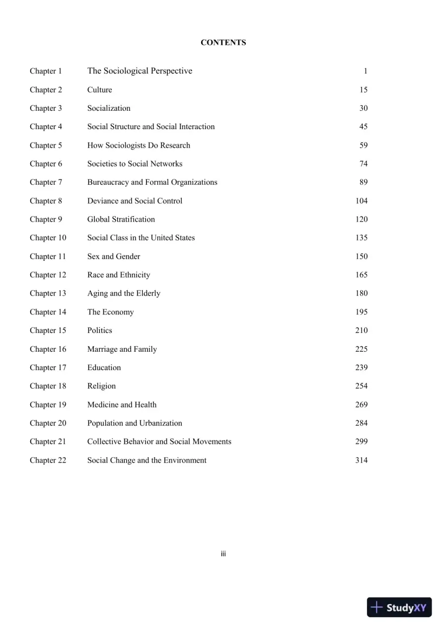 Test Bank for Revel for Sociology, 14th Edition, page 3