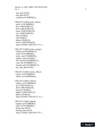 Solution Manual For Oracle 12c: SQL, 3rd Edition - Page 15 preview image