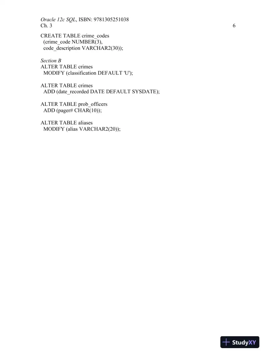 Solution Manual For Oracle 12c: SQL, 3rd Edition, page 16