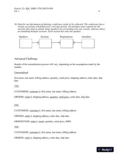 Solution Manual For Oracle 12c: SQL, 3rd Edition - Page 5 preview image