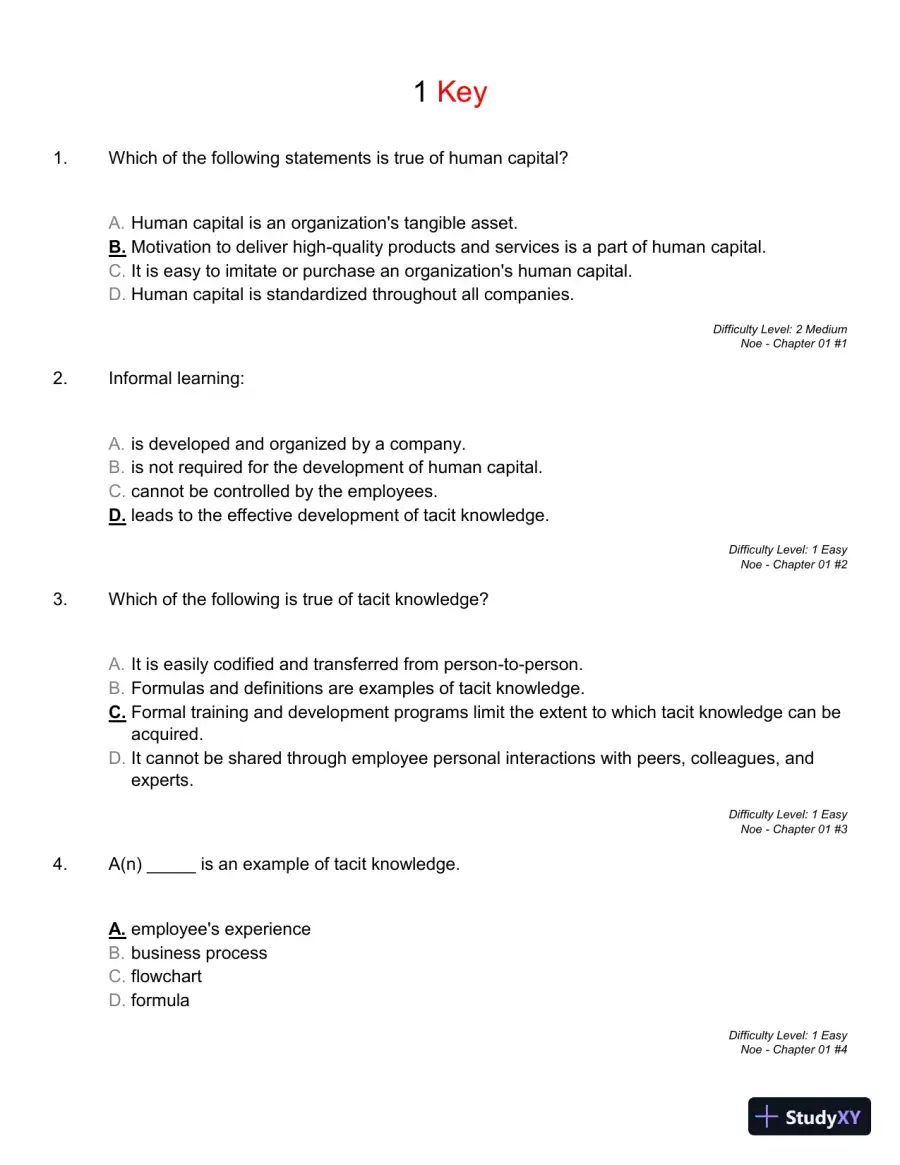 Employee Training and Development (Irwin Management) 7th Edition Test Bank, page 11