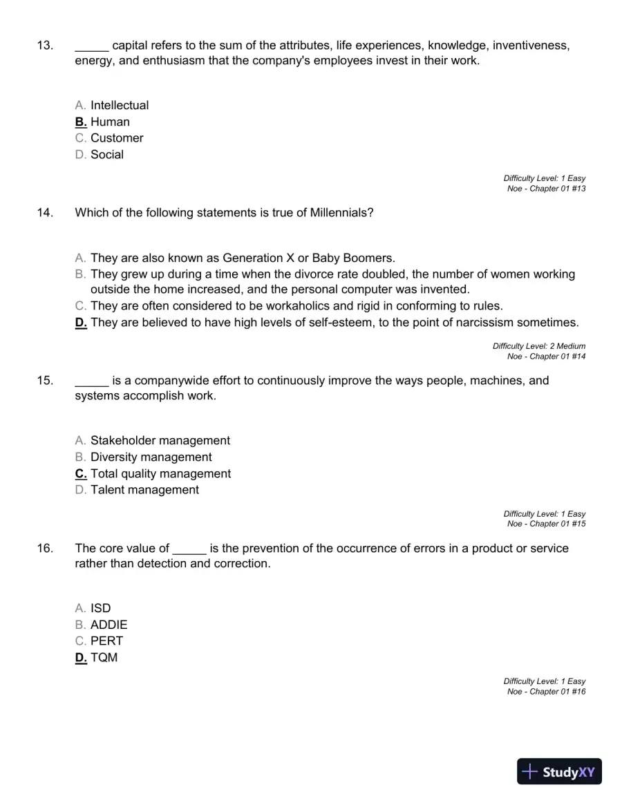 Employee Training and Development (Irwin Management) 7th Edition Test Bank, page 14