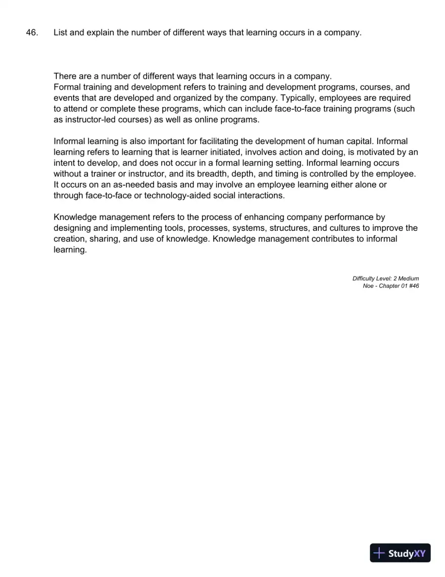 Employee Training and Development (Irwin Management) 7th Edition Test Bank, page 20