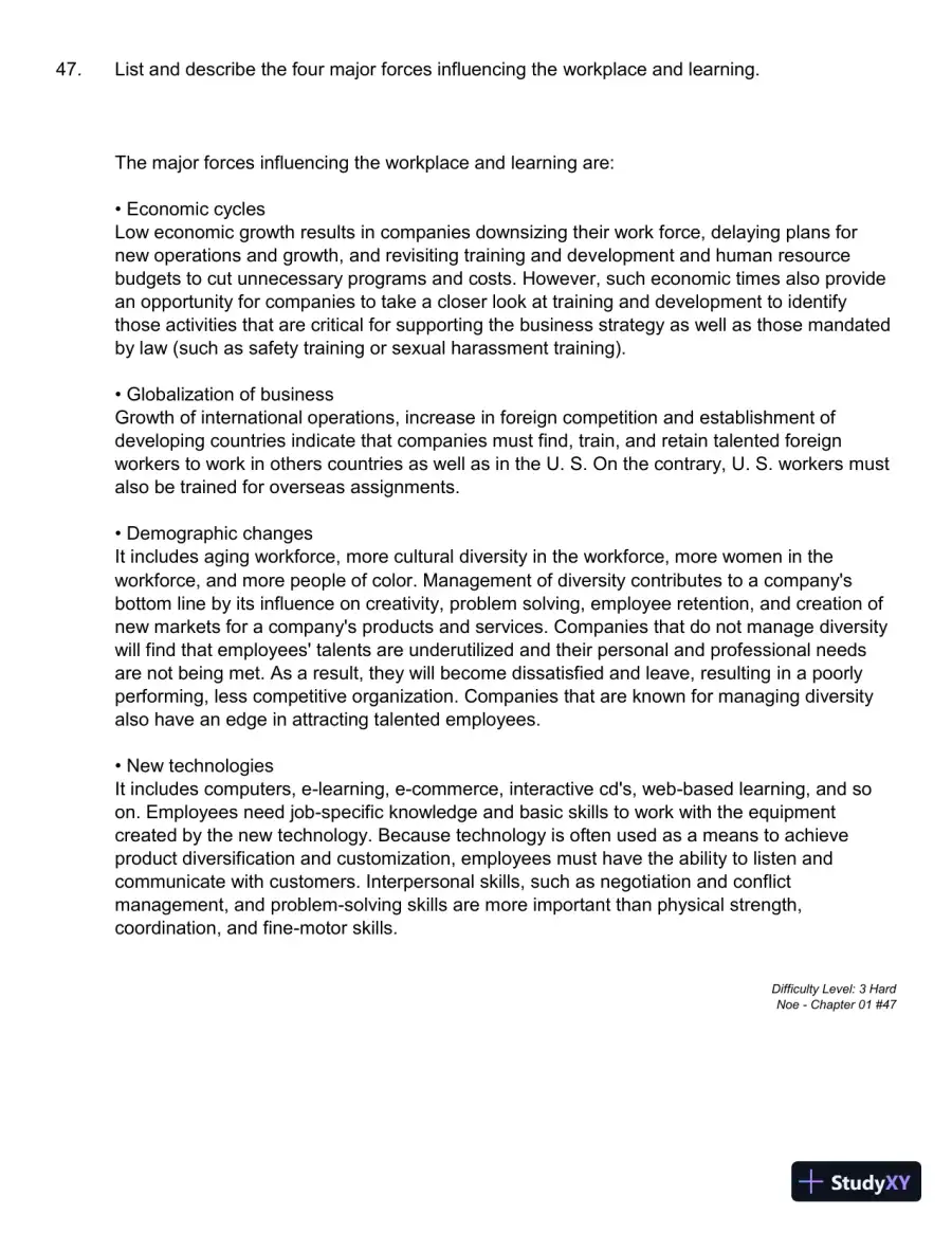 Employee Training and Development (Irwin Management) 7th Edition Test Bank, page 21