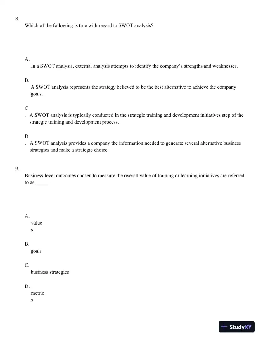 Employee Training and Development (Irwin Management) 7th Edition Test Bank, page 29