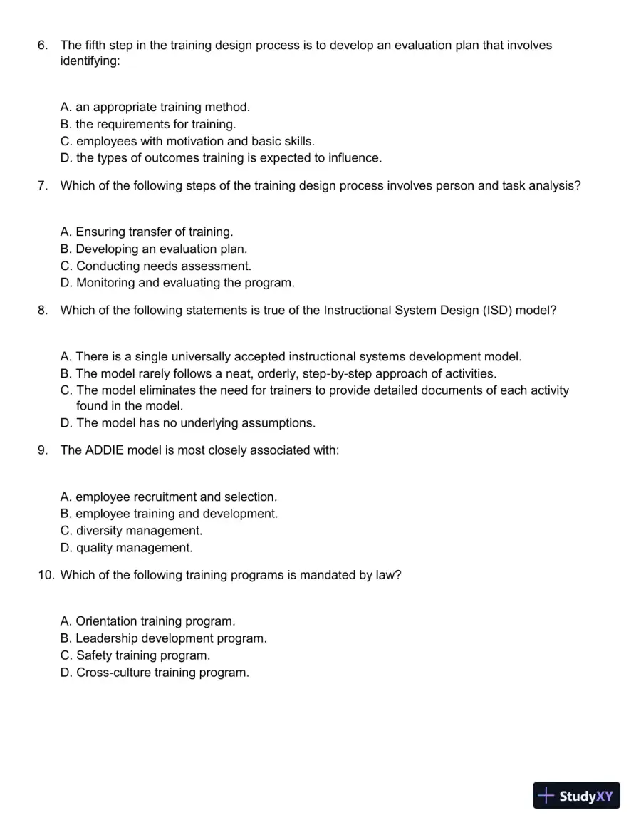 Employee Training and Development (Irwin Management) 7th Edition Test Bank, page 3